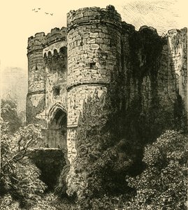 कैरिस्ब्रुक कैसल, 1898। द्वारा अज्ञात