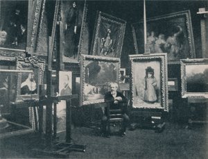 अपने स्टूडियो में कैरोलस डुरान, c1897 द्वारा अज्ञात