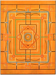 छत की सजावट, पोम्पेई, इटली, 1928। द्वारा अज्ञात