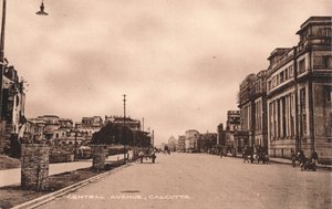 सेंट्रल एवेन्यू, कलकत्ता, c1900 द्वारा अज्ञात