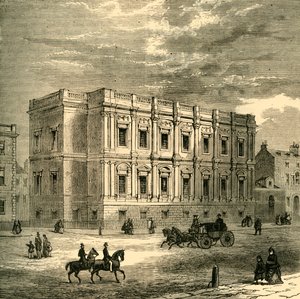 चैपल रॉयल, व्हाइटहॉल, बाहरी, 1881। द्वारा अज्ञात