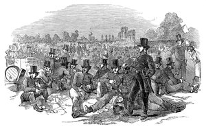 चार्टिस्ट आंदोलन, बॉनर्स फील्ड्स पर पुलिस बल, 1848, 1900 द्वारा अज्ञात