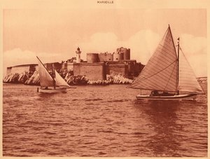 चाटेउ डीआईएफ, कैसल ऑफ इफ, मार्सिले, 1930। द्वारा अज्ञात