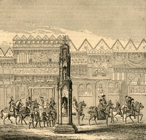चेपसाइड क्रॉस, जैसा कि 1547, 1897 में दिखाई दिया था। द्वारा अज्ञात