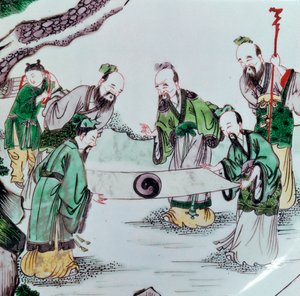 17वीं शताब्दी में दिव्य दृश्य दिखाने वाला चीनी व्यंजन द्वारा अज्ञात