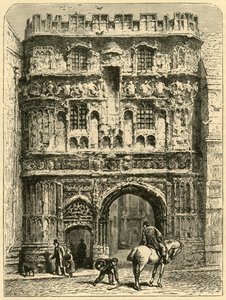 क्राइस्ट चर्च गेटवे, 1898। द्वारा अज्ञात