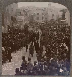 बेथलहम में क्रिसमस जुलूस, c1900 द्वारा अज्ञात