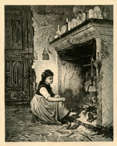 सिंड्रेला, 1883। द्वारा अज्ञात