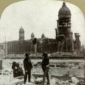 McAllister सेंट से सिटी हॉल, पूर्वोत्तर, 1906 देख रहे हैं। द्वारा अज्ञात