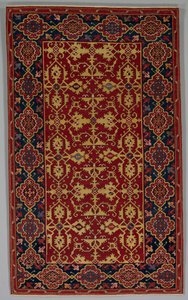 लोट्टो पैटर्न के साथ शास्त्रीय तुर्की कालीन, 1600-1650। द्वारा अज्ञात