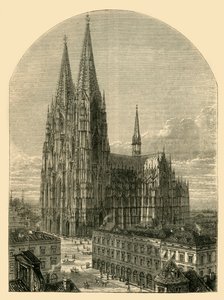 कोलोन कैथेड्रल पूर्ण रूप में, 1881। द्वारा अज्ञात