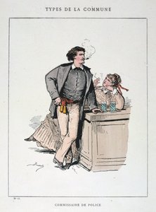 पुलिस कमिश्नर, पेरिस कम्यून, 1871। द्वारा अज्ञात
