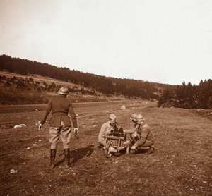 कम्युनिकेशंस, जेनकोर्ट, उत्तरी फ्रांस, c1914-c1918 द्वारा अज्ञात