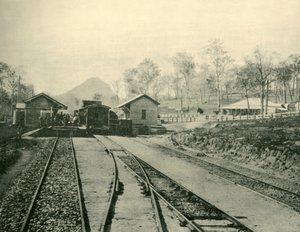 कूरान रेलवे स्टेशन, क्वींसलैंड, 1901। द्वारा अज्ञात