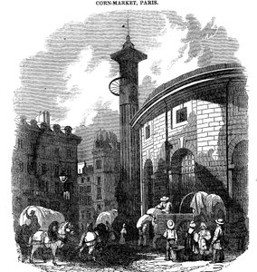 कॉर्न-मार्केट, पेरिस, 1836 द्वारा अज्ञात