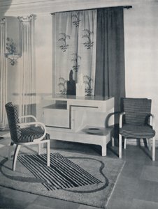 फोर्ट्सम एंड मेसन लिमिटेड, लंदन, 1936 के लिए हेयस मार्शल द्वारा डिज़ाइन किए गए एक कमरे का कोना द्वारा अज्ञात