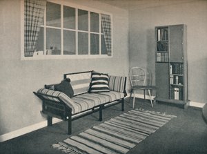 1928 के प्रोफेसर कार्ल पुलिच द्वारा डिजाइन किया गया लिविंग रूम का कोना द्वारा अज्ञात