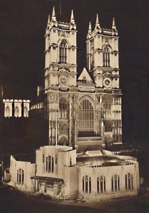 कोरोनेशन फ्लडलाइटिंग - वेस्टमिंस्टर एब्बे, 1937 द्वारा अज्ञात