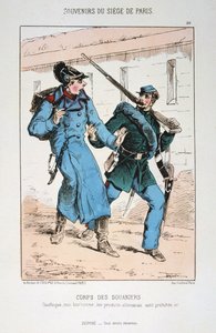 सीमा शुल्क कोर, पेरिस फ्रेंको-प्रशिया युद्ध, 1870-1871 की घेराबंदी। द्वारा अज्ञात