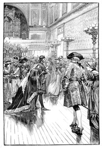 बकिंघम पैलेस में कॉस्टयूम बॉल, c1840s, 1900 द्वारा अज्ञात