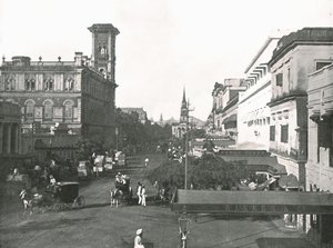 कोर्ट हाउस स्ट्रीट, कलकत्ता, भारत, 1895। द्वारा अज्ञात