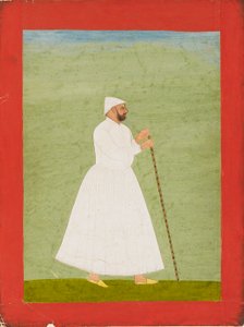 सफ़ेद जामा पहने हुए न्यायालय अधिकारी, c1740 द्वारा अज्ञात