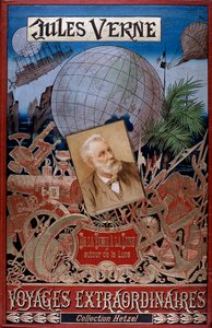 जूल्स वर्न, सी 1896 द्वारा पृथ्वी से चंद्रमा और पृथ्वी के चारों ओर का आवरण द्वारा अज्ञात