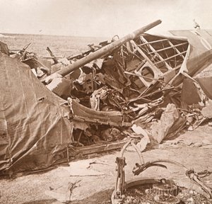 दुर्घटनाग्रस्त विमान, सेंट-मैरी-ए-पाय, उत्तरी फ्रांस, c1914-c1918 द्वारा अज्ञात