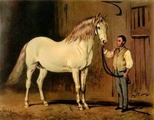 महारानी विक्टोरिया के स्टड का क्रीम स्टेट कैरिज हॉर्स, c1875, 1944। द्वारा अज्ञात