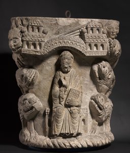 डेनियल इन द लायंस डेन, सी। 1125-1150। द्वारा अज्ञात