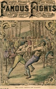 डेफ बर्क ने टॉम ओकोनेल, 1837 देर से 19 वीं या 20 वीं सदी की शुरुआत में हराया द्वारा अज्ञात