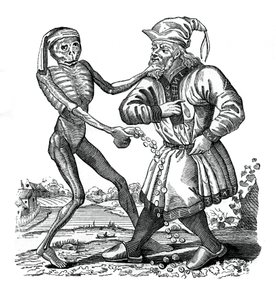 डेथ एंड द यहूदी, डांस ऑफ़ डेथ से एक एपिसोड, 1441, 1870 द्वारा अज्ञात