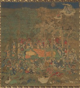हिस्टोरिकल बुद्धा नेहन-जू की मृत्यु, 14 वीं शताब्दी। द्वारा अज्ञात