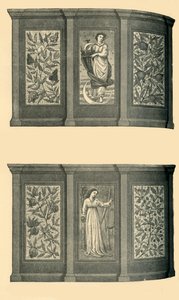 पश्चिम भोजन कक्ष की सजावट, साउथ केंसिंग्टन संग्रहालय, c1865, 1881। द्वारा अज्ञात