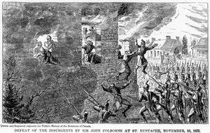 25 नवंबर 1837, 1877 को सेंट यूस्टैच में सर जॉन कॉलबोर्न द्वारा विद्रोहियों की हार द्वारा अज्ञात