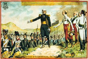 हुनिंग्यू की रक्षा, 1815, 19 वीं शताब्दी द्वारा अज्ञात