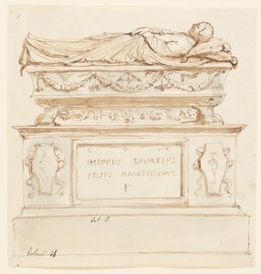 Filippo Lovazzi के लिए एक Sepulchral स्मारक के लिए डिजाइन द्वारा अज्ञात