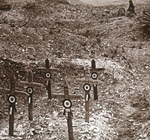 नष्ट बैटरी, फोर्ट वॉक्स, उत्तरी फ्रांस, c1914-c1918 द्वारा अज्ञात