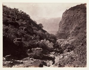 'धोबीज ग्लेन, महाबलेश्वर, बॉम्बे', सी 1865 द्वारा अज्ञात