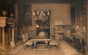 1927 में बेल्जियम के ब्रुसेल्स में क्यूबा दूतावास में भोजन कक्ष। द्वारा अज्ञात