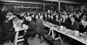 बेघर के लिए डिनर, चर्च आर्मी हाउस, वेस्टमिंस्टर, लंदन, 1926-1927 द्वारा अज्ञात