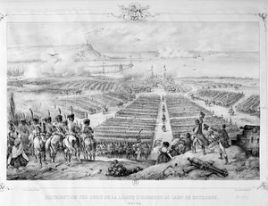 16 अगस्त 1804, 1841 को बोलोग्ने के शिविर में सम्मान के क्रॉस के क्रॉस का वितरण द्वारा अज्ञात