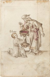 नाखूनों या बालों की कतरनों पर पानी न लगाएं [fol. 30 रेक्टो], सी. 15121515. द्वारा अज्ञात