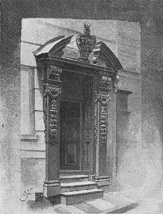 डोरवे, पेंटर स्टेनर्स हॉल, 1890 द्वारा अज्ञात