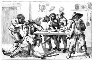 शराबी आंकड़े, c17 वीं शताब्दी द्वारा अज्ञात