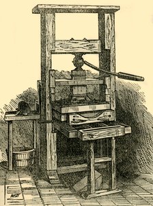 फ्रैंकलिन प्रेस की नकल, 1881। द्वारा अज्ञात