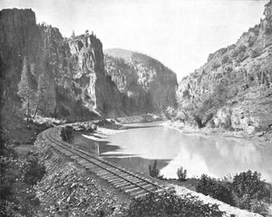 इको क्लिफ्स, ग्रांड नदी, कोलोराडो, संयुक्त राज्य अमेरिका, C1900 के घाटी। द्वारा अज्ञात