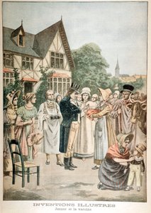 एडवर्ड जेनर 1749-1823 अंग्रेजी चिकित्सक, चेचक सीरम के साथ बच्चे का टीकाकरण, 1901 द्वारा अज्ञात