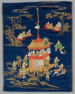 कशीदाकारी फुकुसा, 1800 के दशक के उत्तरार्ध में। द्वारा अज्ञात
