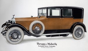 विस्तार के साथ संलग्न ड्राइव रोल्स रॉयस कैब्रियोलेट, c1910-1929 द्वारा अज्ञात
